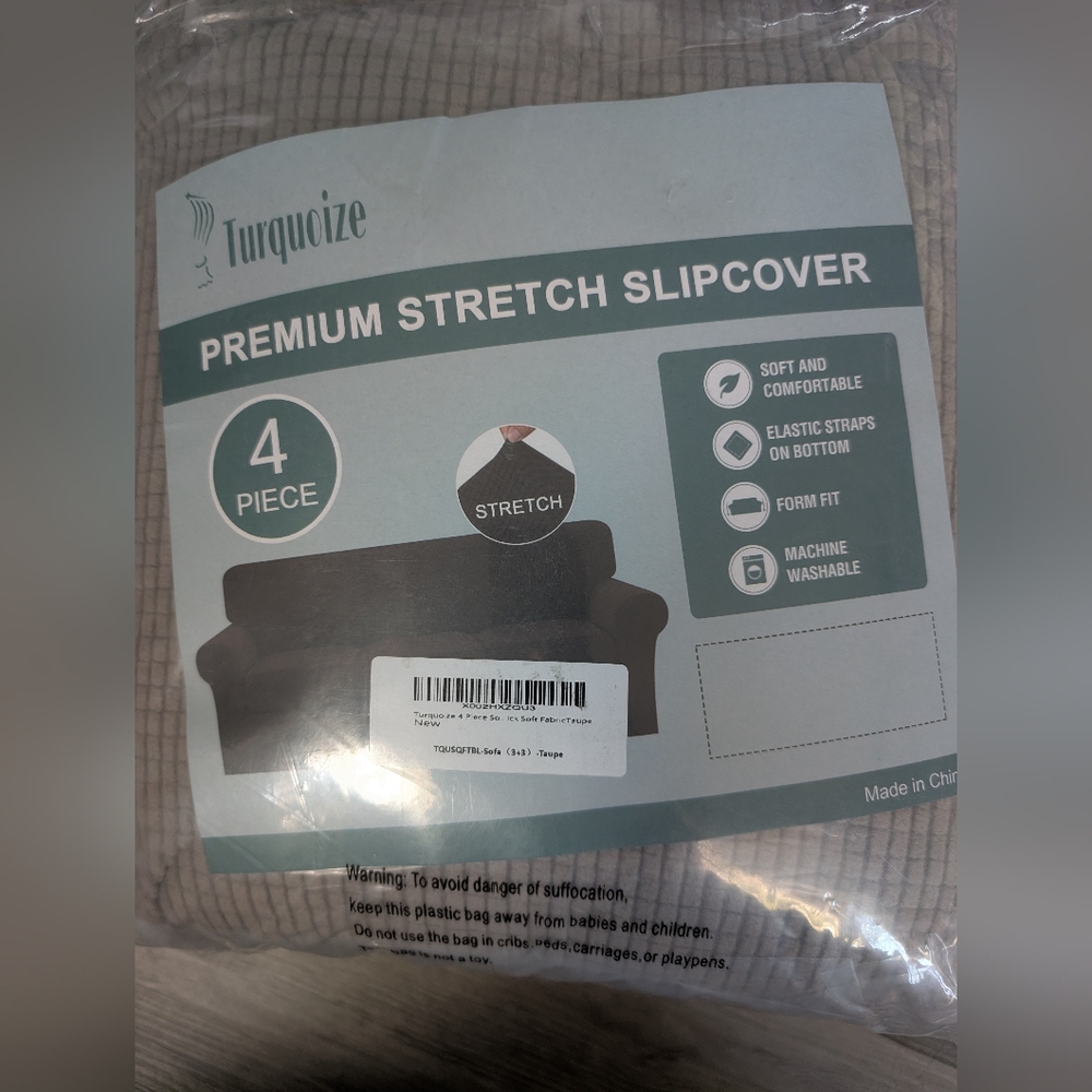 Premium Stretch Slipcover - Taupe